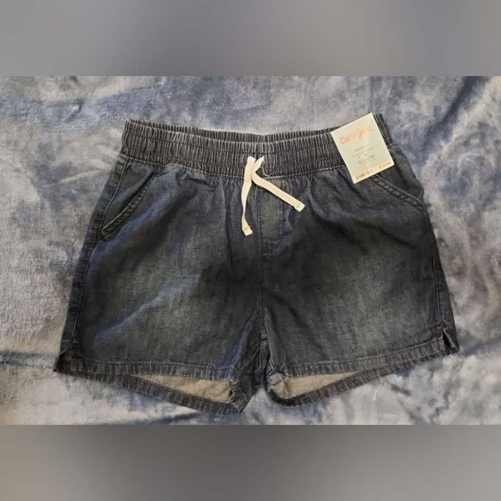 Cat & Jack Denim Blue Kids Shorts